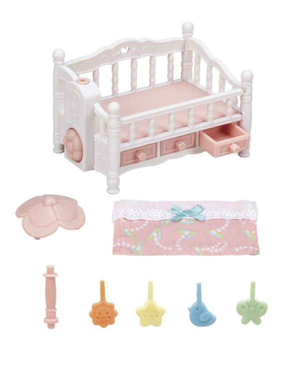 Sylvanian Families bed voor drieling met mobiel - Afbeelding 3