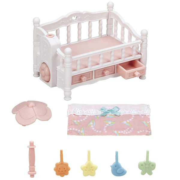 Sylvanian Families bed voor drieling met mobiel - Afbeelding 4