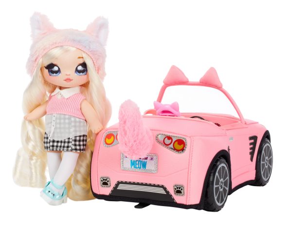 Na! Na! Na! Surprise Soft Plush Convertible Doll Car - pink - Afbeelding 5
