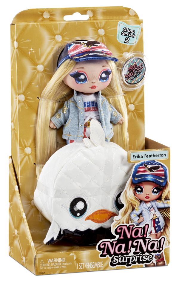 Na! Na! Na! 2-in-1 Surprise Doll/Purse Glam (Series 2) - Erika Featherton - Afbeelding 2