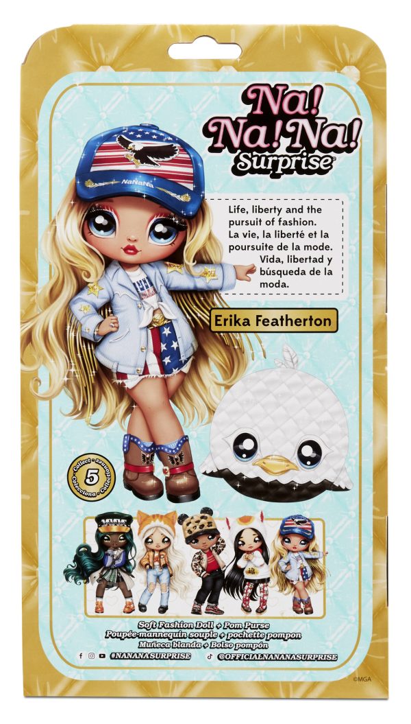 Na! Na! Na! 2-in-1 Surprise Doll/Purse Glam (Series 2) - Erika Featherton - Afbeelding 4