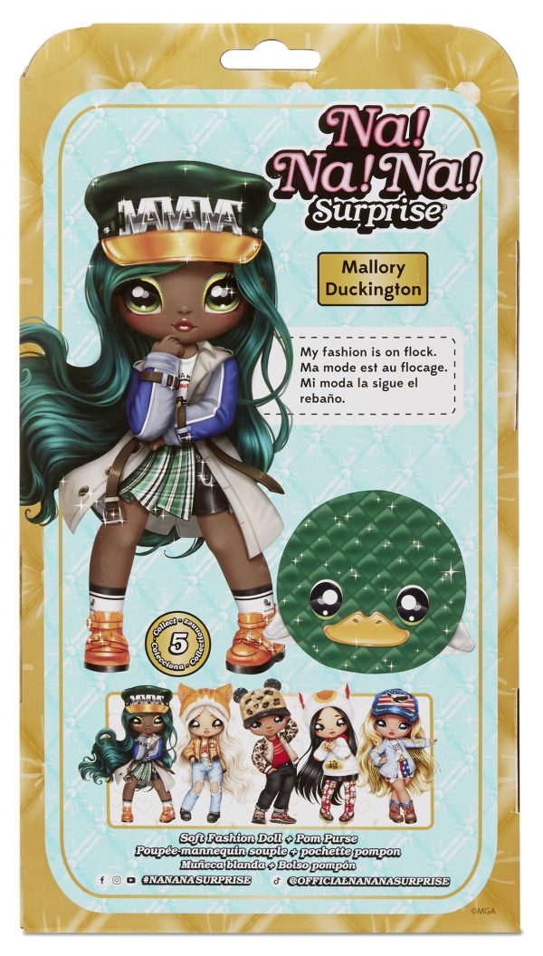 Na! Na! Na! 2-in-1 Surprise Doll/Purse Glam (Series 2) - Mallory Duckington - Afbeelding 4