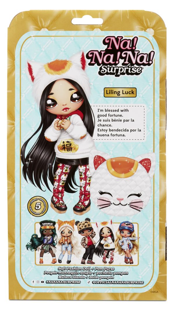 Na! Na! Na! 2-in-1 Surprise Doll/Purse Glam (Series 2) - Liling Luck - Afbeelding 4