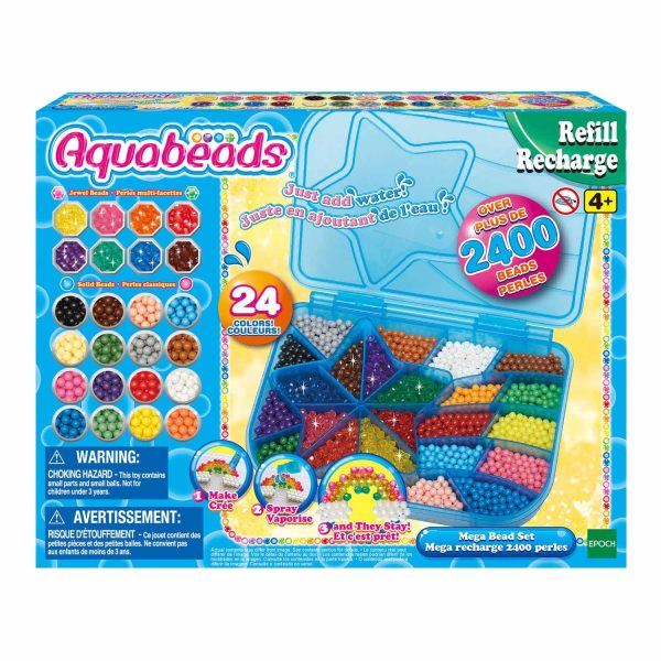 Aquabeads - Megabox met 2400 parels (navulling)