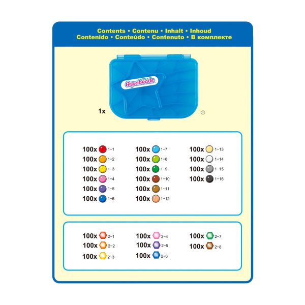 Aquabeads - Megabox met 2400 parels (navulling) - Afbeelding 3