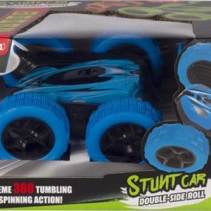 Wonky Stunt Car Double R/C – Side Roll – blauw