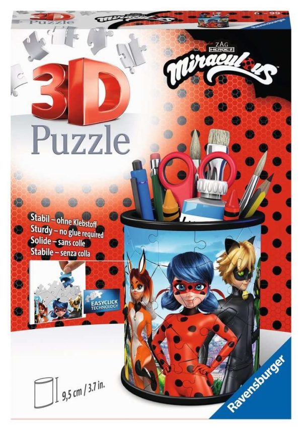 3D Puzzel (54stuks) - Miraculous - Pennenbak