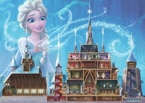 Puzzel (1000stuks) - Disney Castles - Elsa - Afbeelding 2
