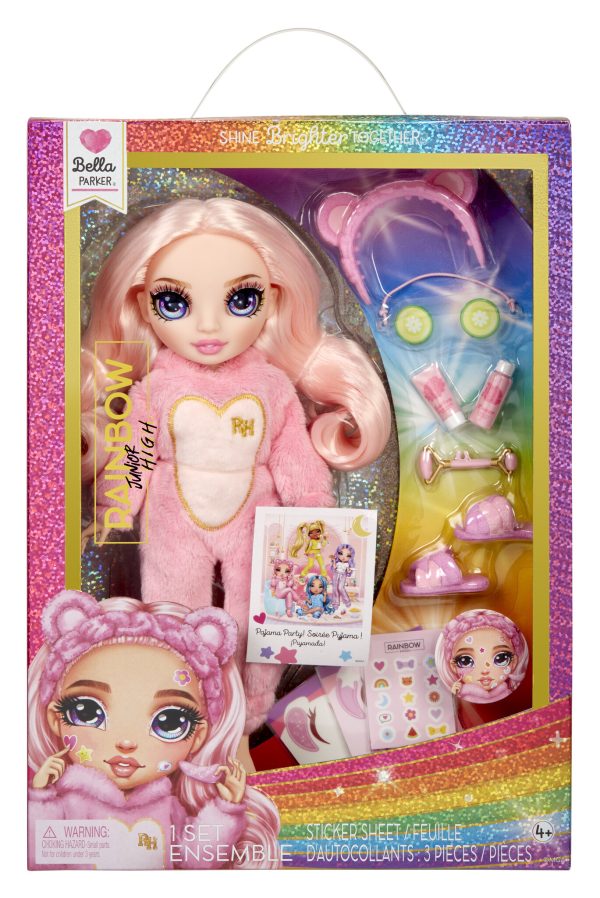 Rainbow High Junior High PJ Party Fashion Doll - Bella Parker (roze) - Afbeelding 2
