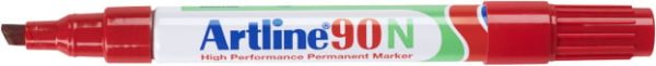 Artline Permanente Marker "90N" met schuine punt, lijndikte 2 -5 mm - rood