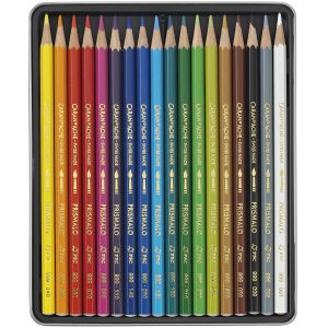 Caran d’Ache Kleurpotlood “Prismalo” Aquarel – 18stuks in metalen doos