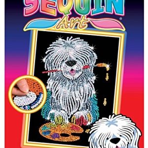 Sequin Art Red – Sheepdog Pablo