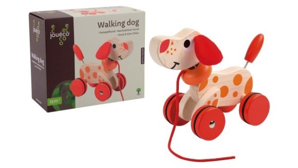 Jouéco - Houten kwispel hondje