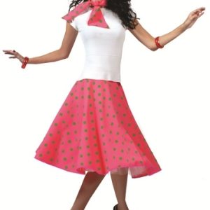 Rock ’n Roll Rok Fluo Roze (groene bollen)