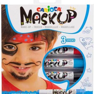 Mask Up schminkstiften “Carnaval” – 3stuks (rood/blauw/zwart)