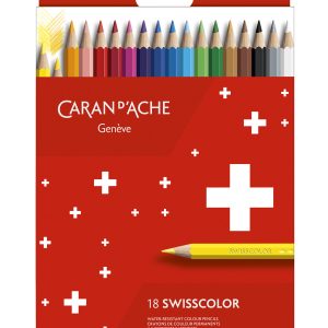 Caran d’Ache Kleurpotlood Swisscolor – 18stuks in karton etui