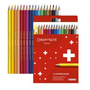 Caran d’Ache Kleurpotlood Swisscolor – 18stuks in karton etui