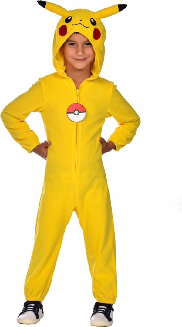 Pokémon - Kostuum Jumpsuit Pikachu 8-10 jaar