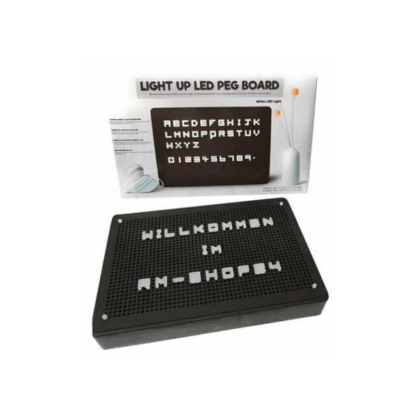 Letterbord met LED Light