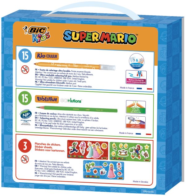 BIC Kids - Super Mario coloring case 30stuks - Afbeelding 2