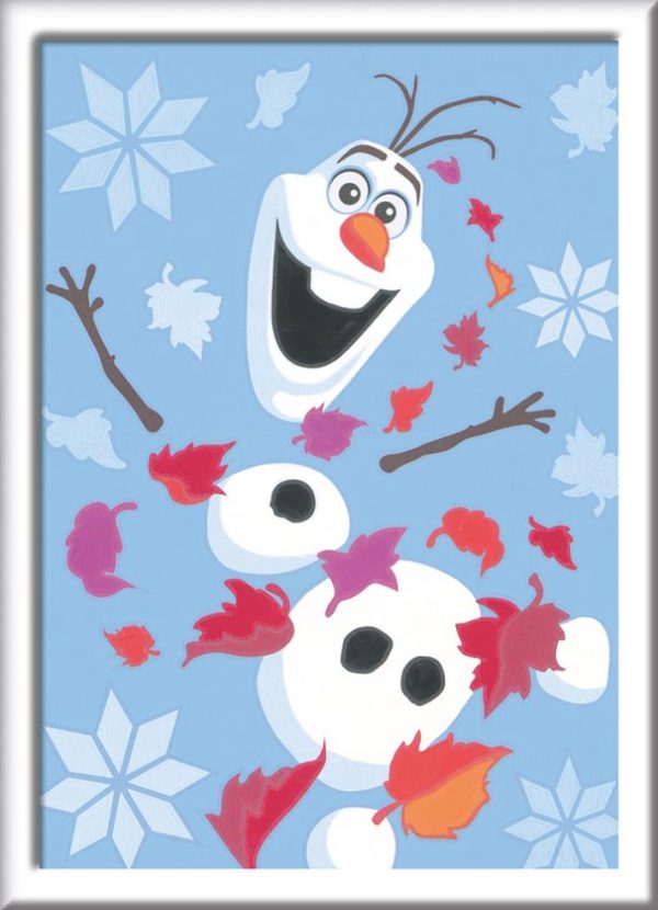 CreArt Junior Schilderen op nummer - Disney Frozen Cheerful Olaf - Afbeelding 3