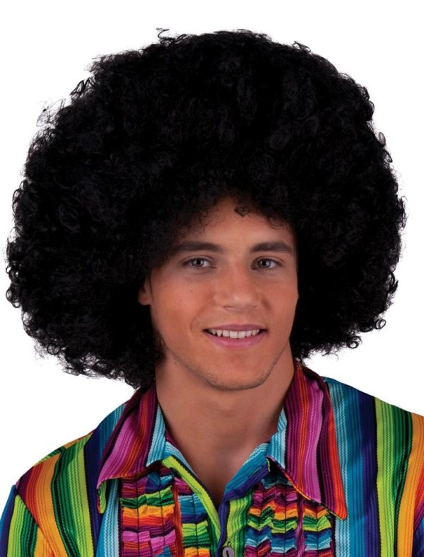 Pruik Maxi Afro - zwart