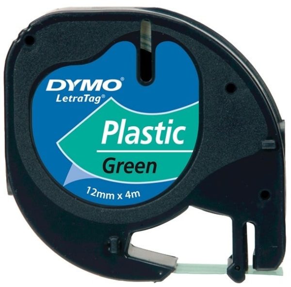 Dymo Tape "LetraTag" 12mm x 4m - (PVC) felgroen