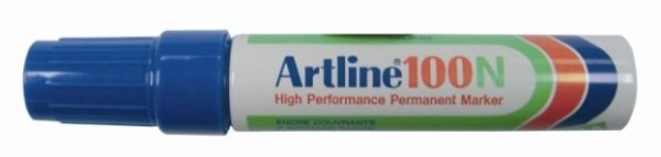 Artline Permanente Marker "100N" schuine punt, lijndikte 7.5-12mm - blauw