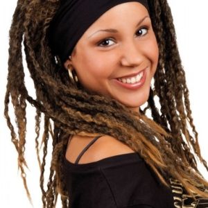 Pruik Emily met hoofdband