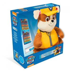 Paw Patrol – Rugzak/knuffel (pluche) Rubble met accessoires