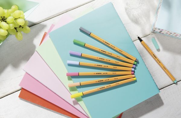 Fineliner - STABILO point 88 - PastelParade met 20 fineliners - 10 pastel k - Afbeelding 2