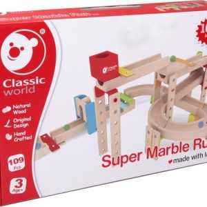 Super Knikkerbaan (hout) 10-in-1