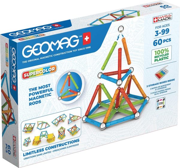 Geomag Supercolor Recycled - 60stuks
