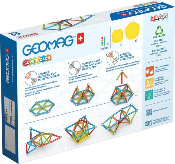 Geomag Supercolor Recycled - 60stuks - Afbeelding 2