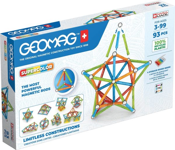 Geomag Supercolor Recycled - 93stuks