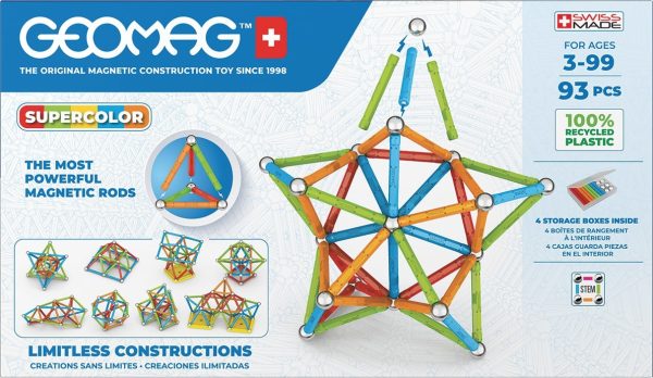 Geomag Supercolor Recycled - 93stuks - Afbeelding 3