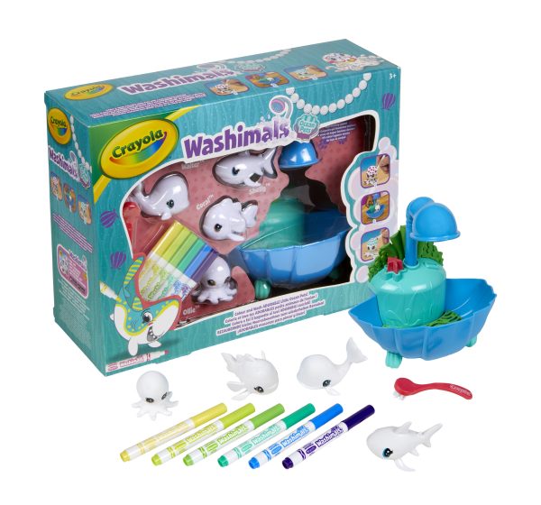 Crayola Washimals - Ocean Pets Lagoon Playset (4 zeedieren)