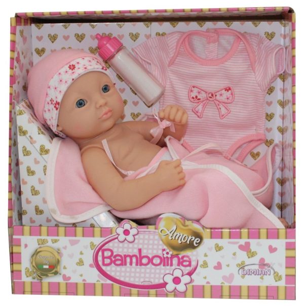 Bambolina Amore Babypop (34cm) Newborn met accessoires