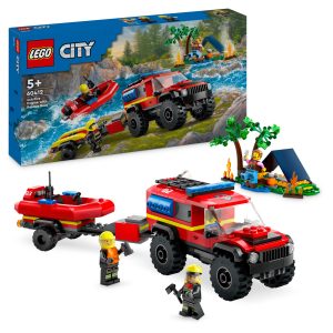 LEGO City 4×4 brandweerauto met reddingsboot – 60412