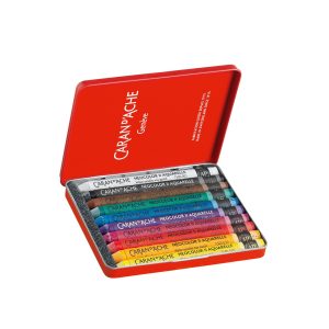 Caran d’Ache Waskrijt “Neocolor II” – 10stuks in metalen doos