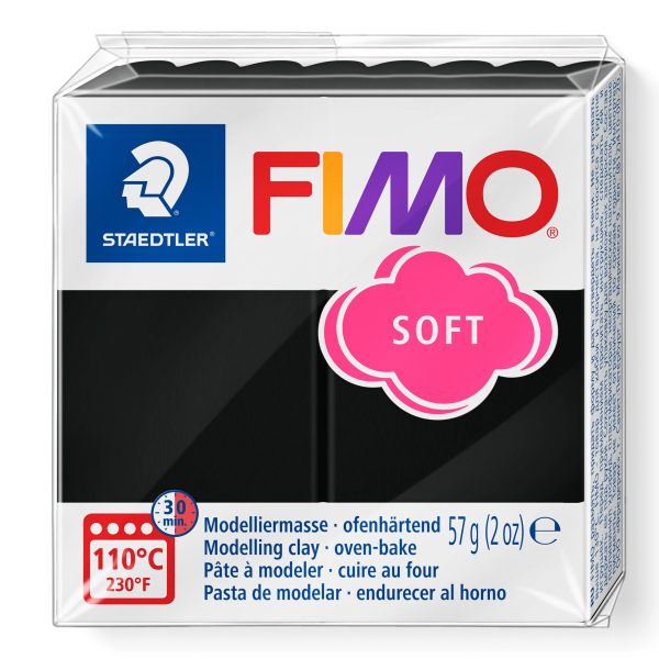 Modelleerklei Fimo soft - zwart