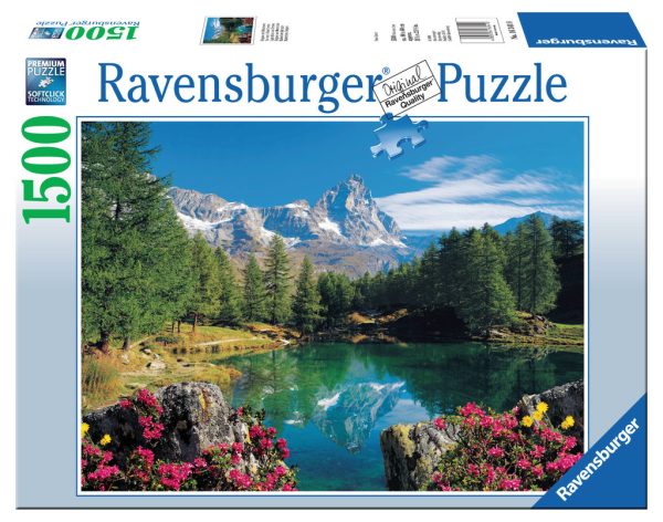 Puzzel (1500stuks) - Bergmeer met Matterhorn