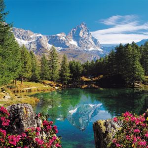Puzzel (1500stuks) – Bergmeer met Matterhorn