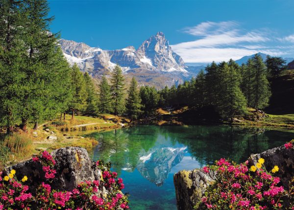 Puzzel (1500stuks) - Bergmeer met Matterhorn - Afbeelding 2