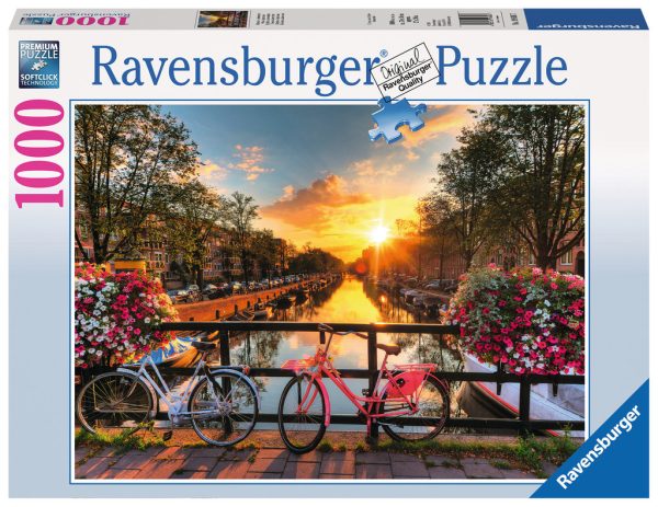 Puzzel (1000stuks) - Fietsen in Amsterdam