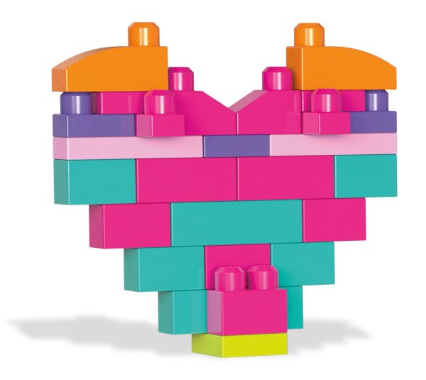 Mega Bloks First Builders - Grote bouwtas 60-delig (roze) - Afbeelding 8