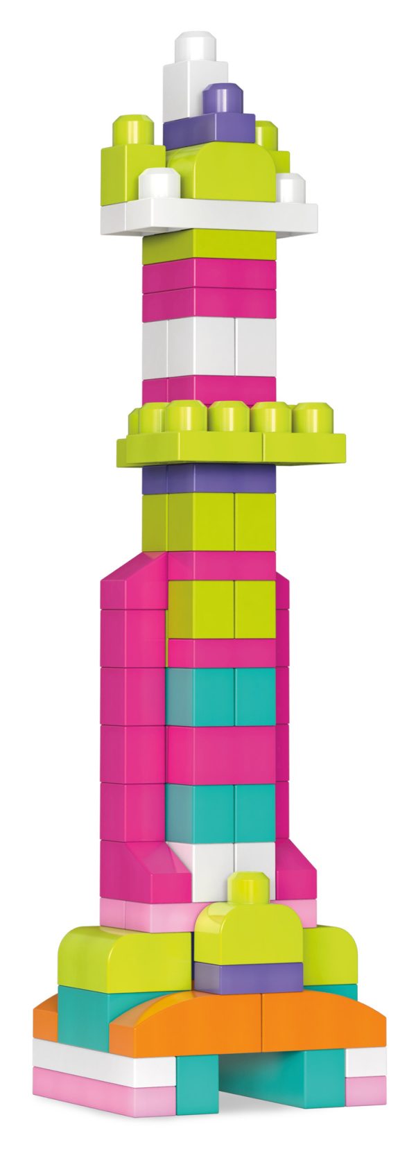 Mega Bloks First Builders - Grote bouwtas 60-delig (roze) - Afbeelding 10