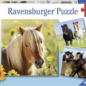 Puzzel (3x49stuks) – Schattige pony’s