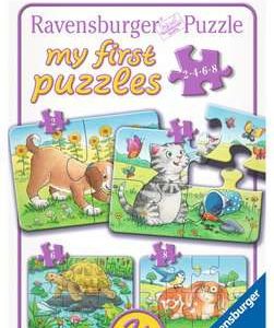 My First Puzzel (2/4/6/8stuks) – Schattige dieren