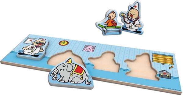 Bumba - Puzzel mini (hout) 30x10cm "Dokter"